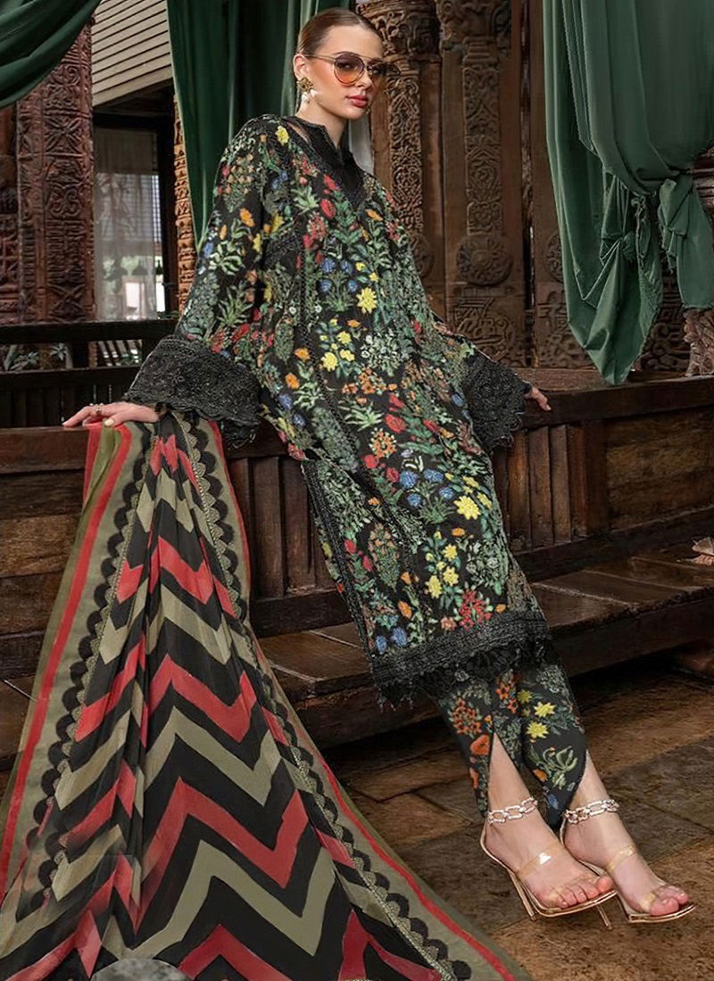Aasha M Print Vol 3 Cotton Pakistani Suits Catalog
